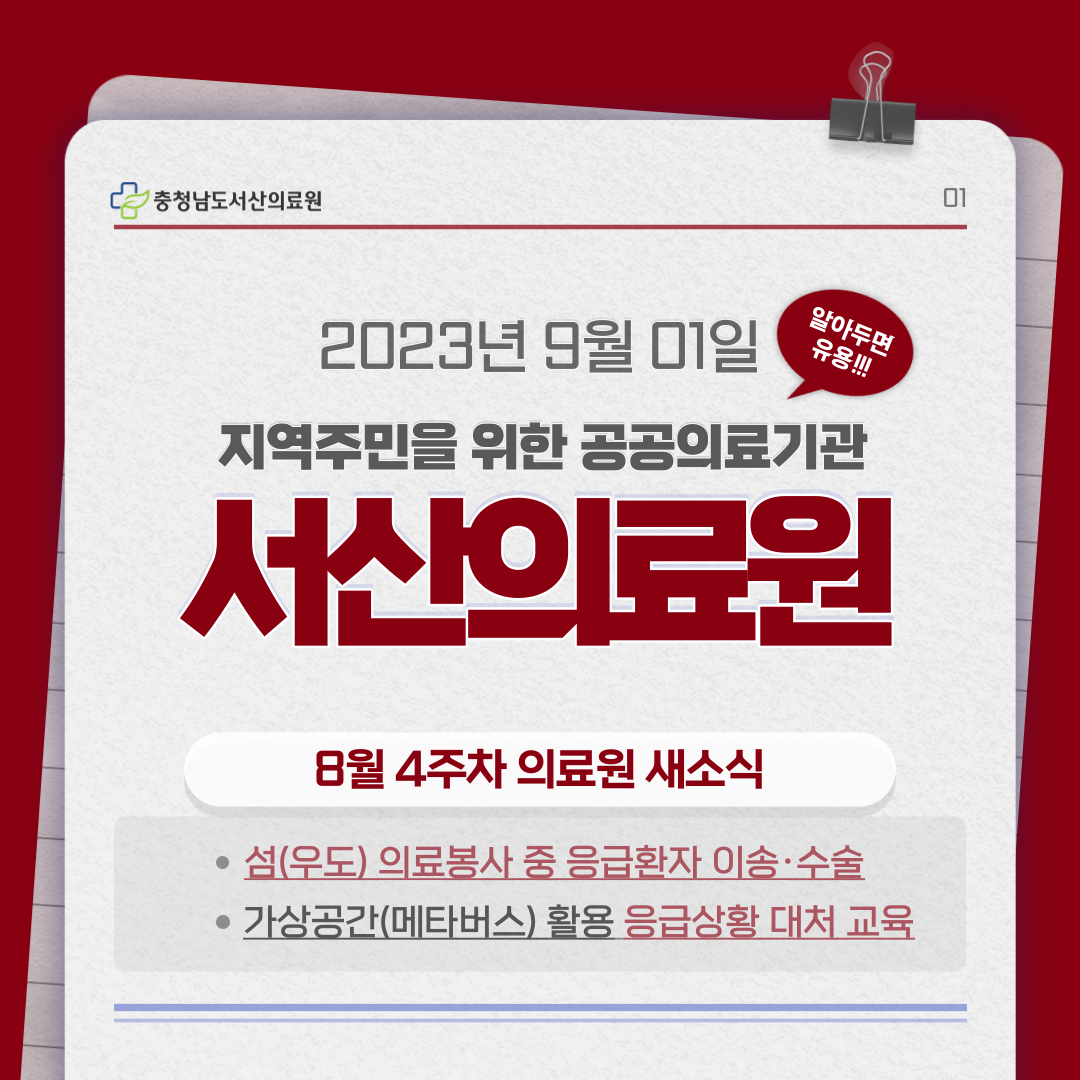 8월 4주차 새소식 1
